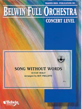 Song Without Words Orchestra sheet music cover